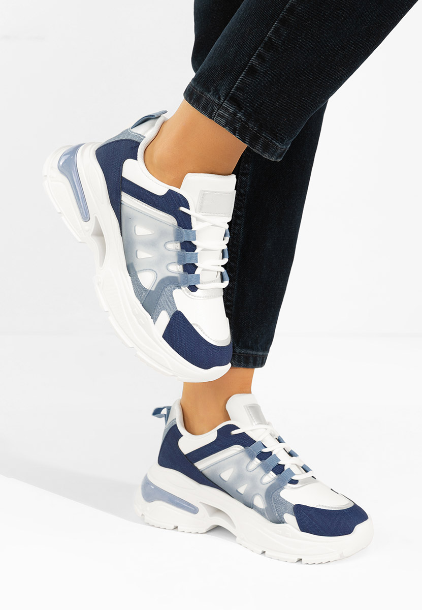 Sneakers cu platforma Alverisa albastri