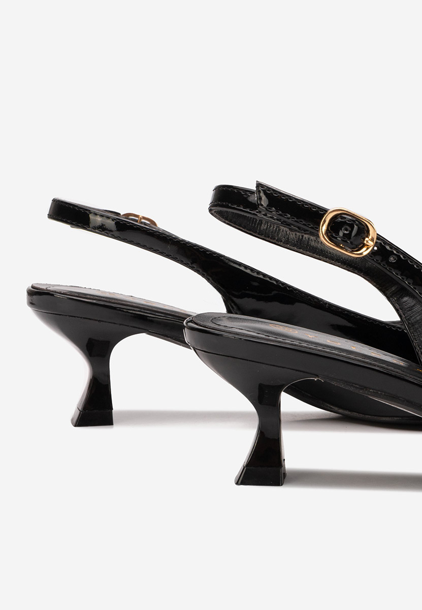 Pantofi slingback Alisoa negri