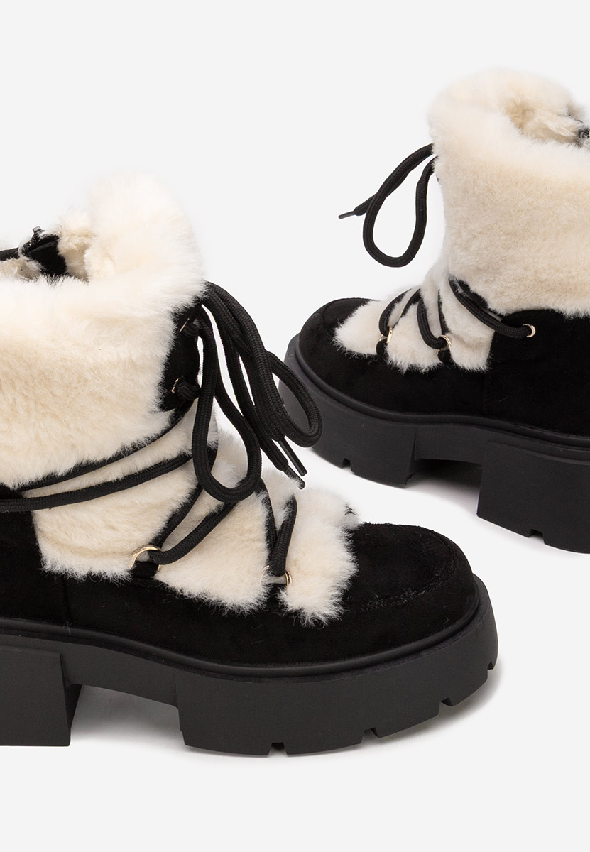 Ghete imblanite dama Aslyn negre