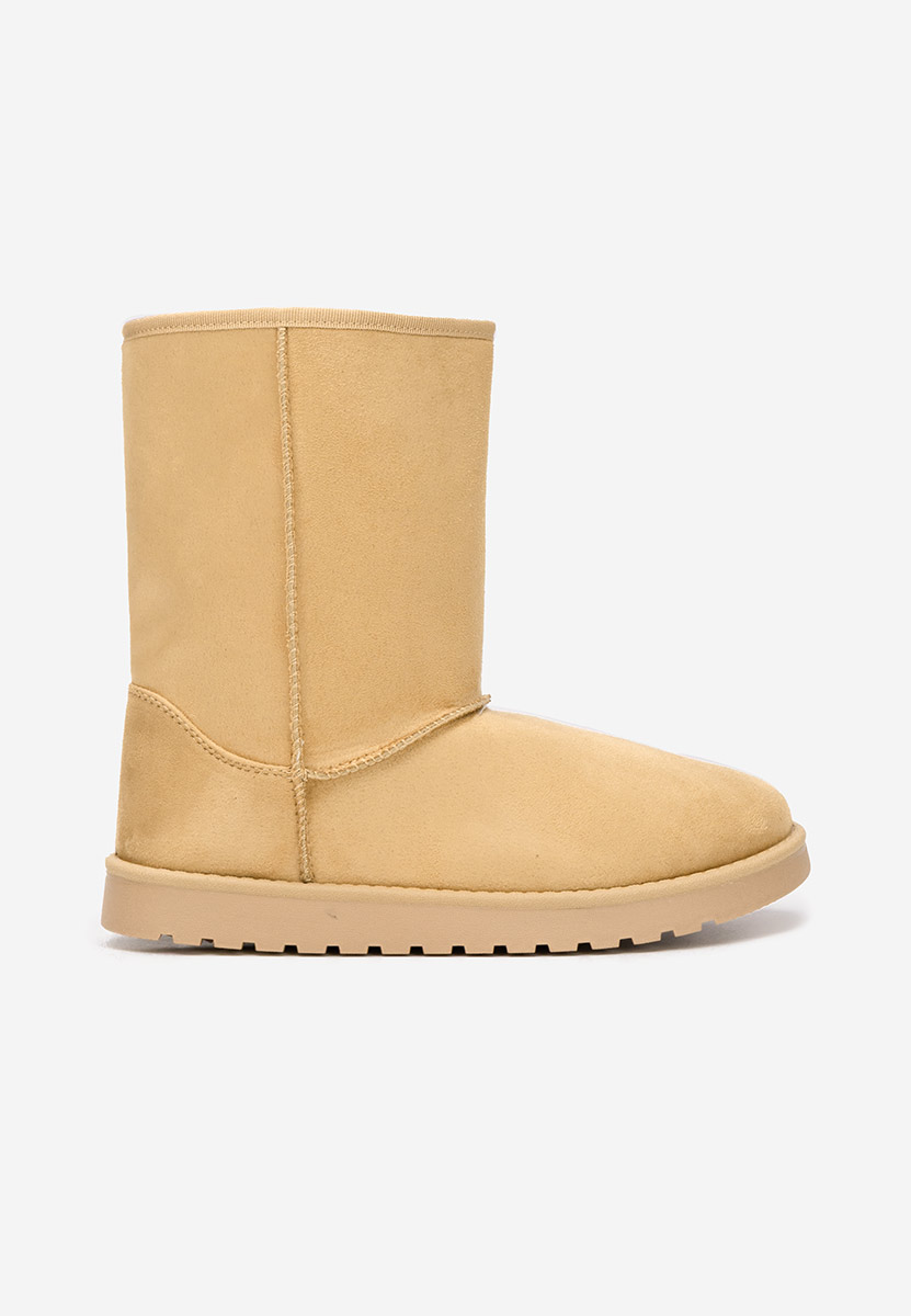 Cizme tip ugg Anora camel