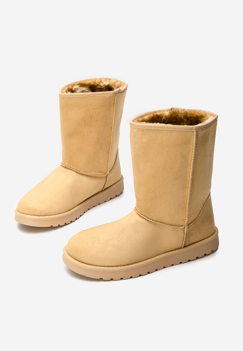 Cizme tip ugg Anora camel