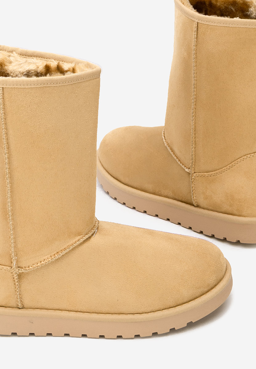 Cizme tip ugg Anora camel