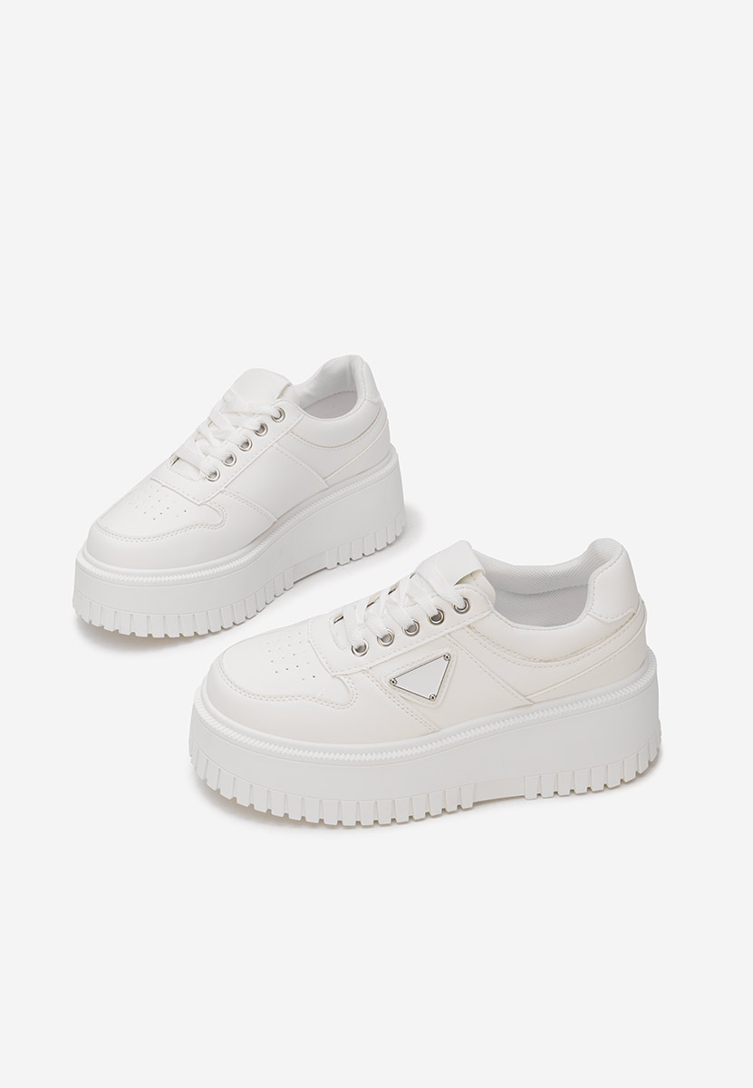 Sneakers cu platformă Madaline albi