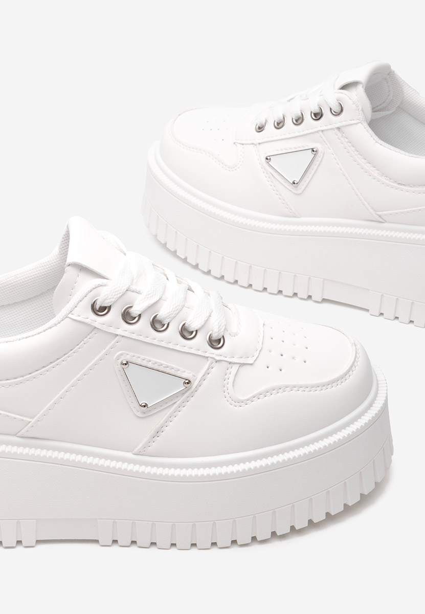 Sneakers cu platformă Madaline albi