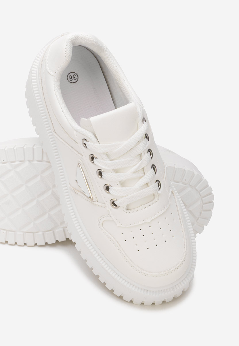 Sneakers cu platformă Madaline albi