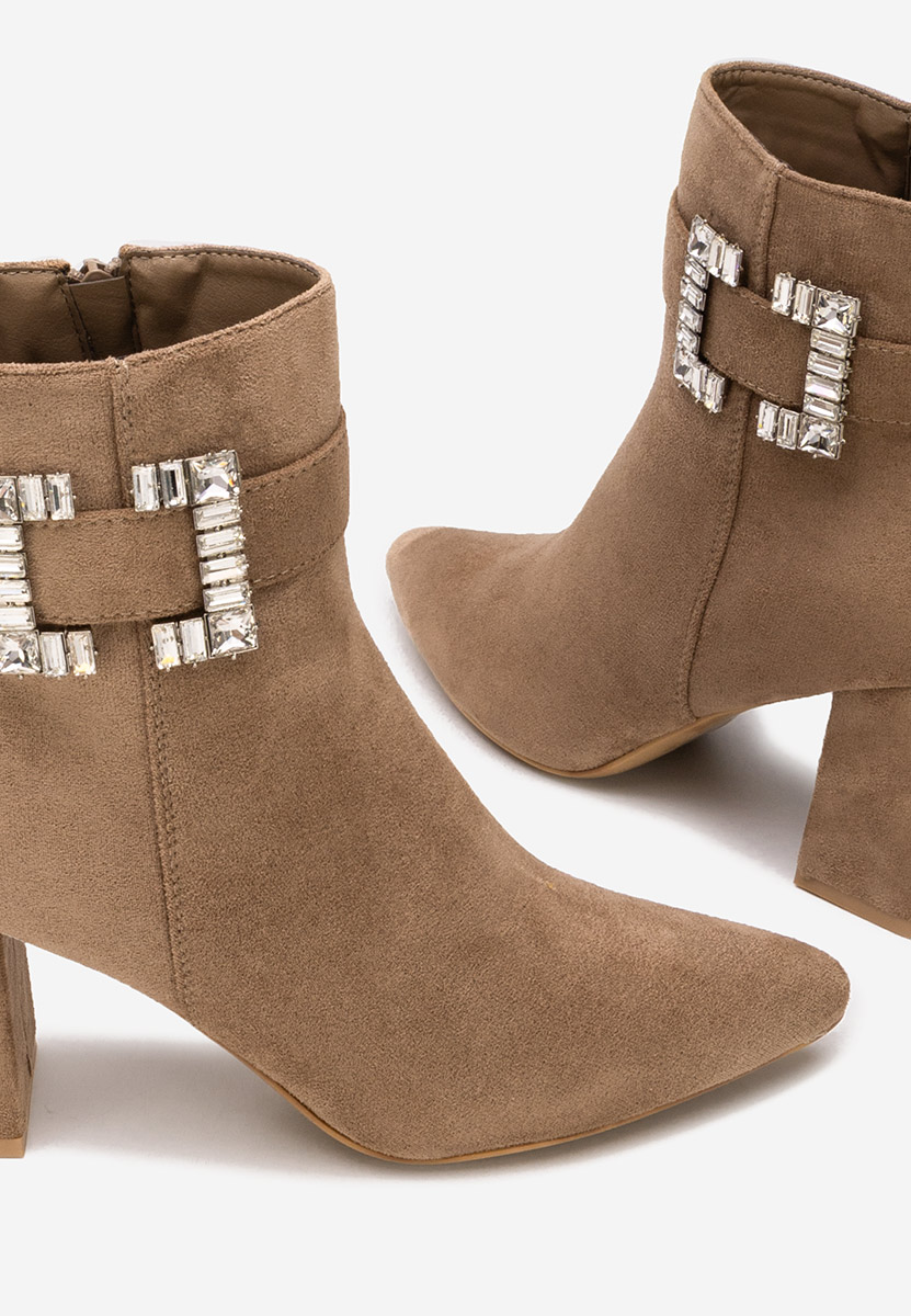 Botine elegante Lievine kaki