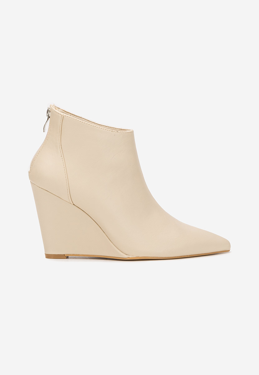 Botine cu platforma Shenna V2 bej