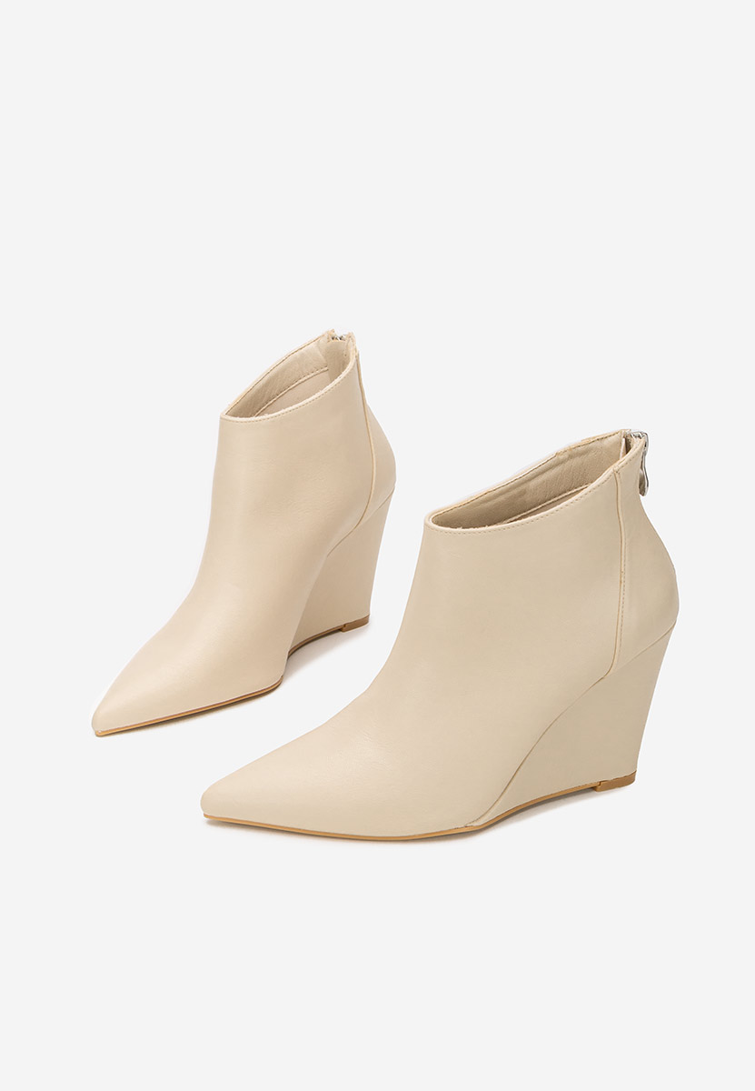 Botine cu platforma Shenna V2 bej