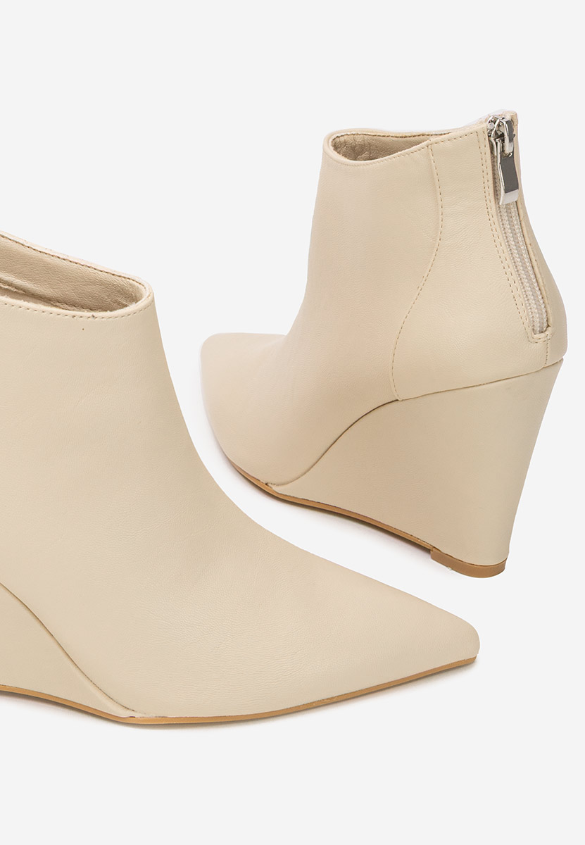 Botine cu platforma Shenna V2 bej