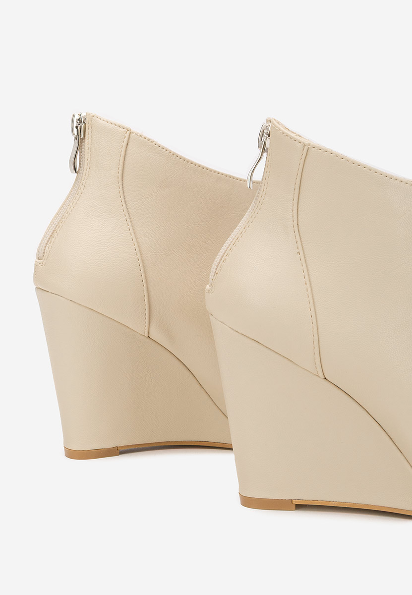 Botine cu platforma Shenna V2 bej