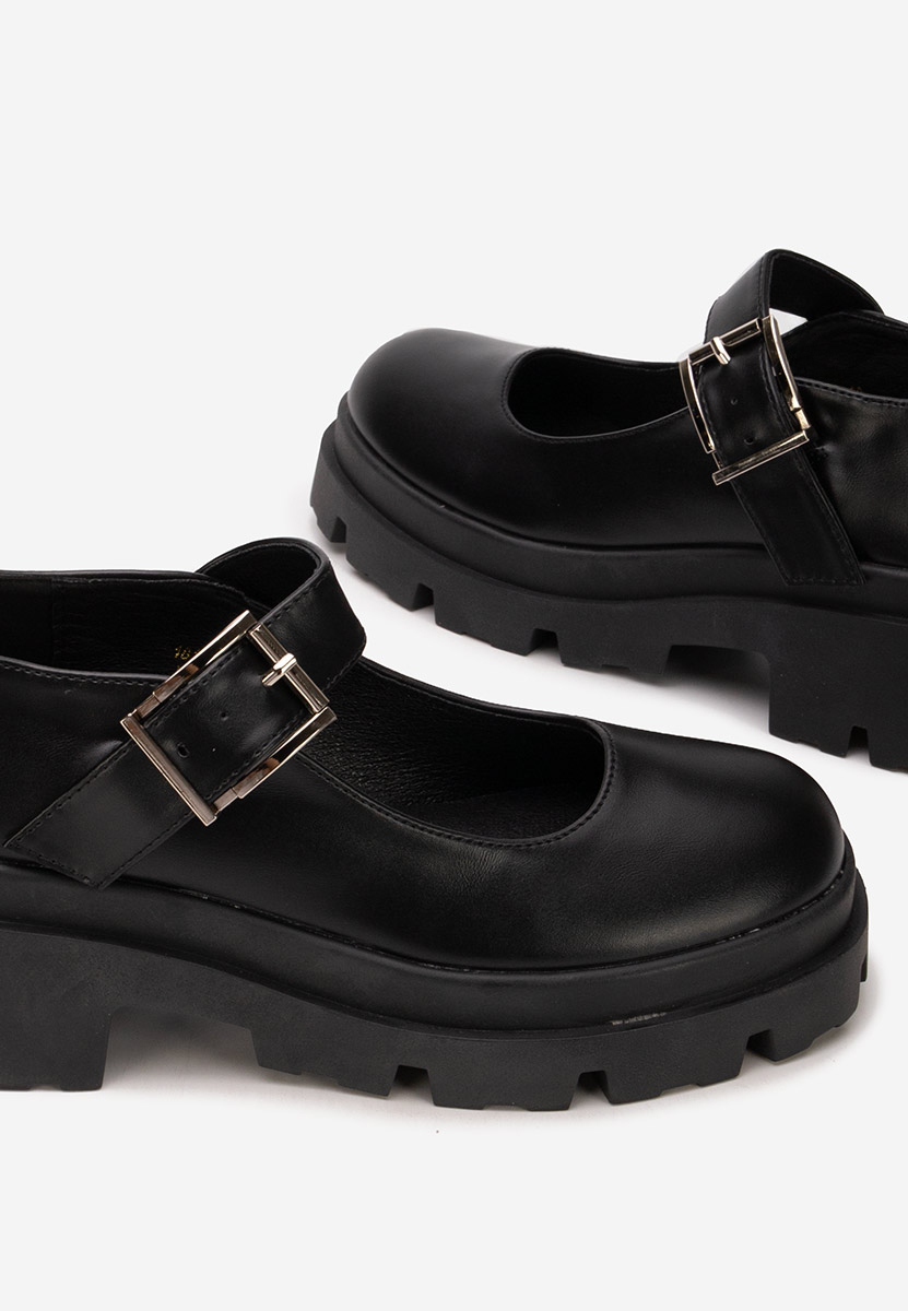 Pantofi cu platformă Masovia negri