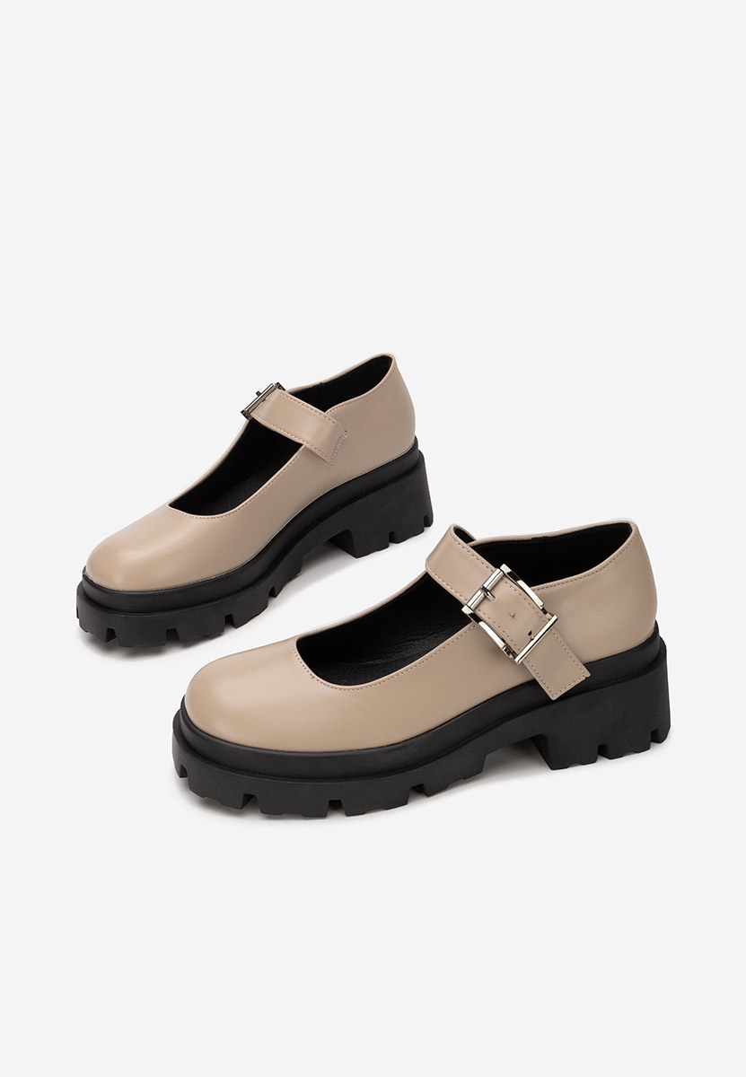 Pantofi cu platformă Masovia bej