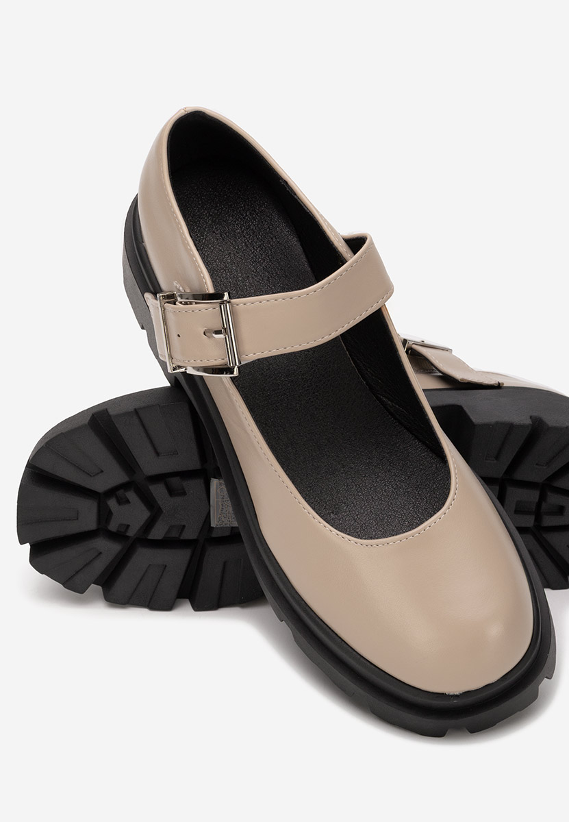 Pantofi cu platformă Masovia bej