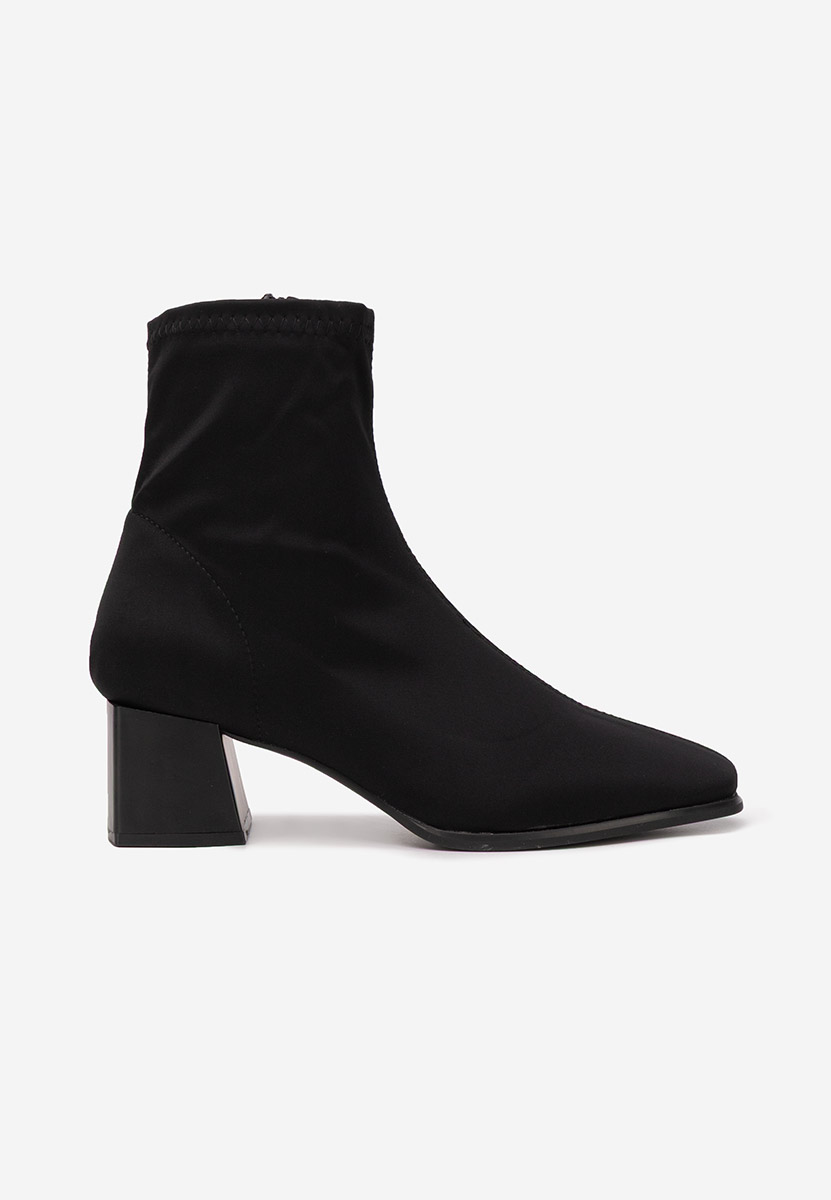 Botine cu toc gros Florinia negre