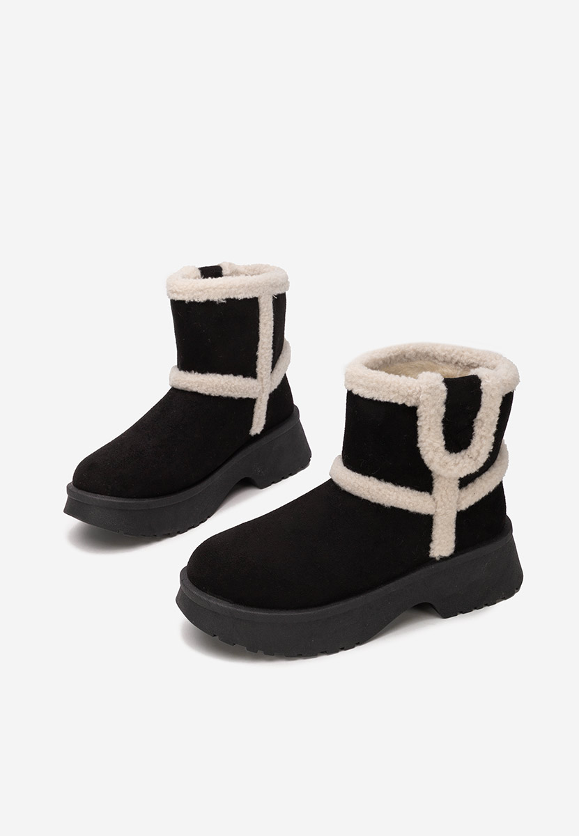Cizme tip ugg Sicona negre