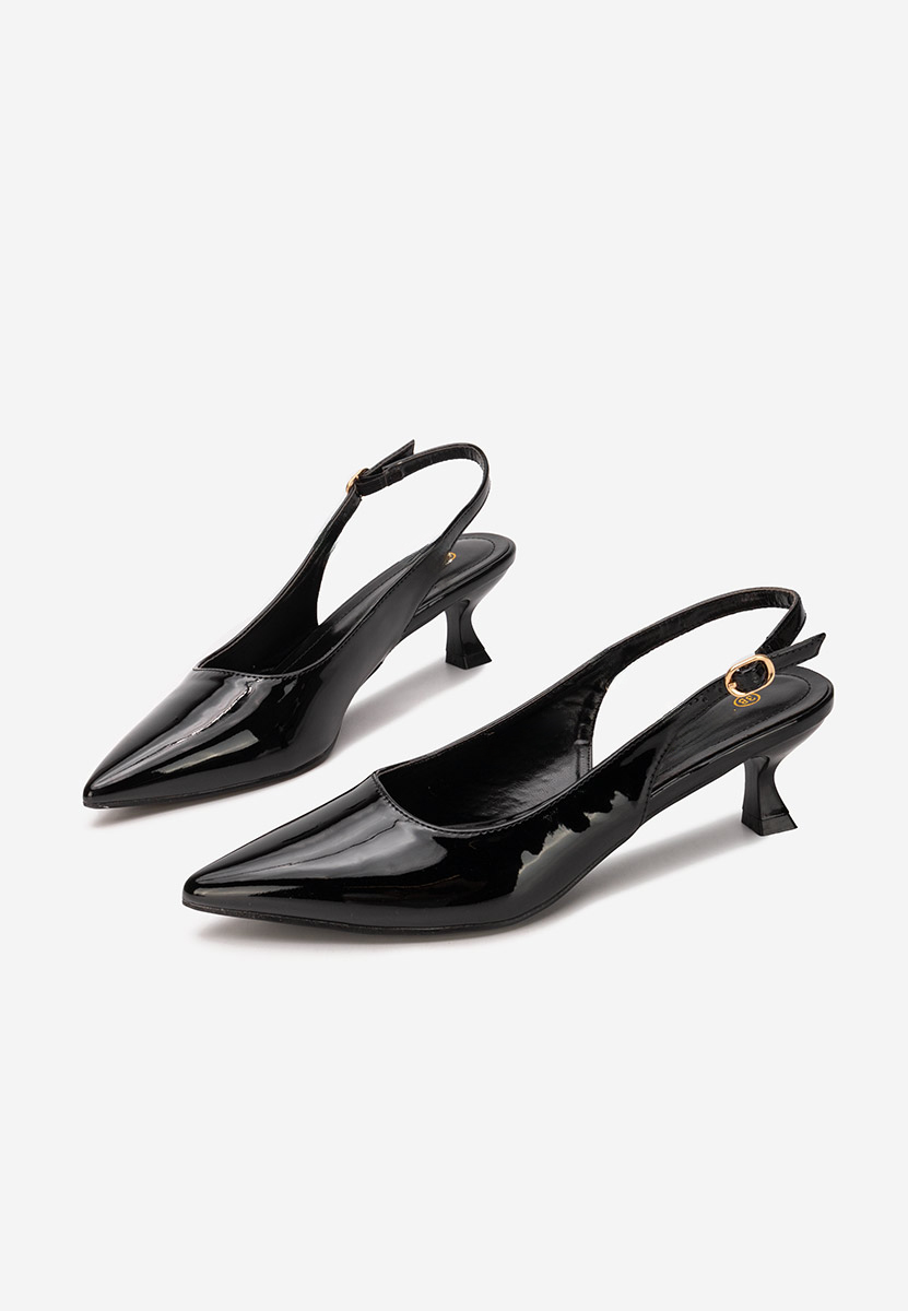 Pantofi slingback Alisoa negri