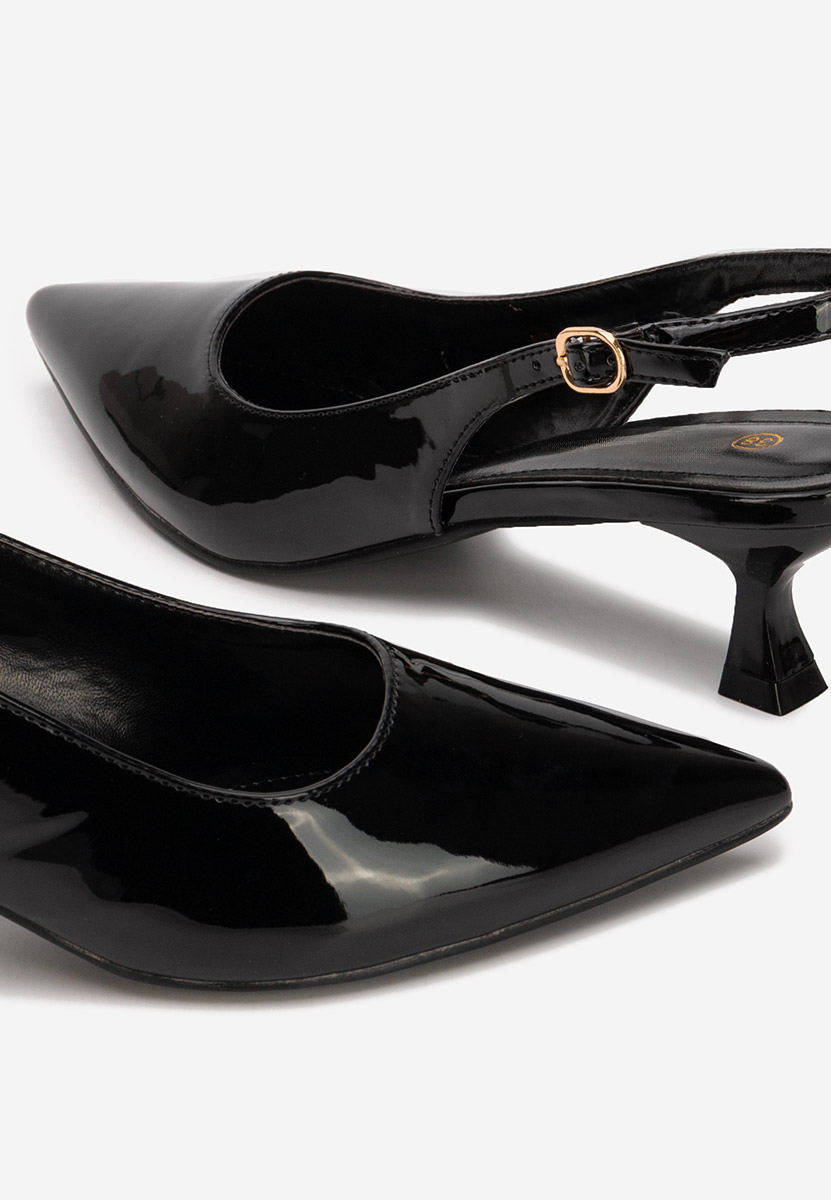 Pantofi slingback Alisoa negri