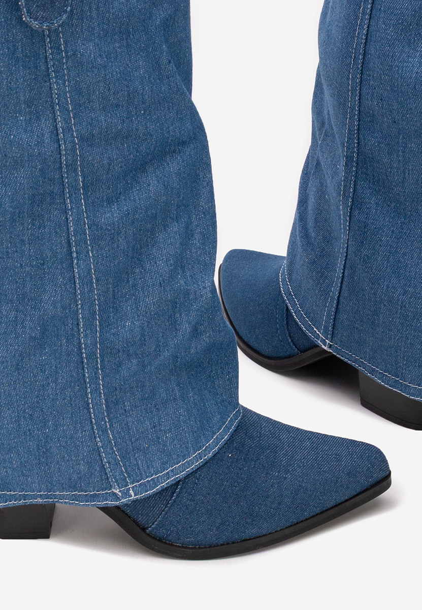 Cizme cowboy dama Josefima denim