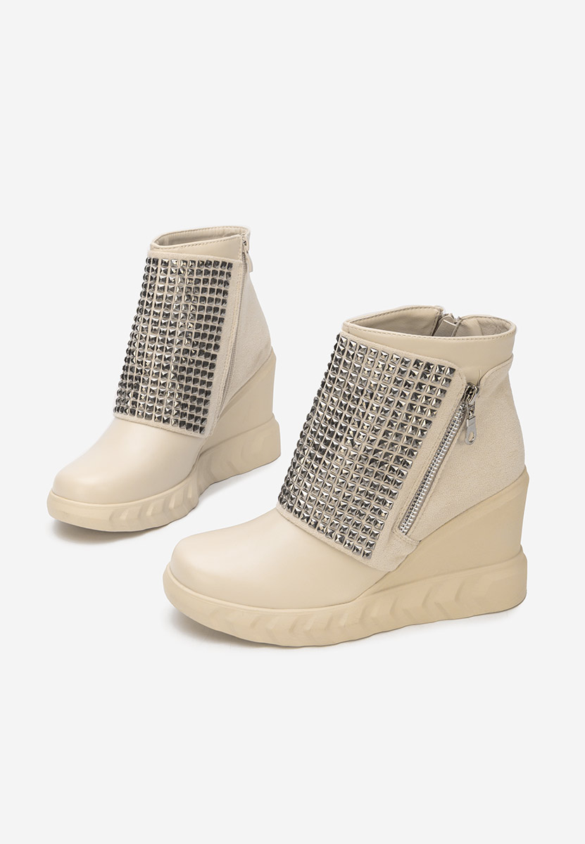 Ghete cu platforma Ismelora bej