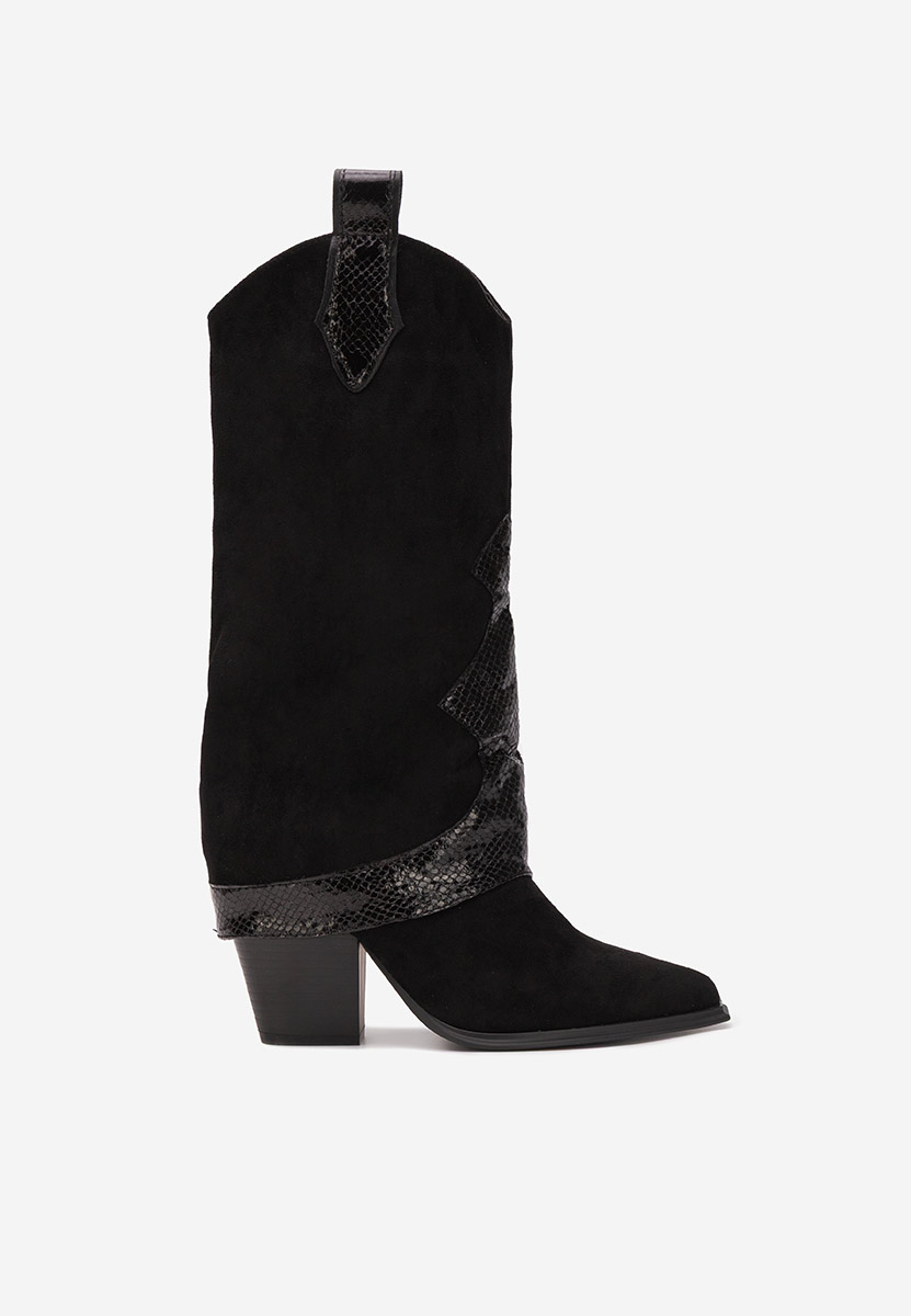 Cizme cowboy damă Nistora negre