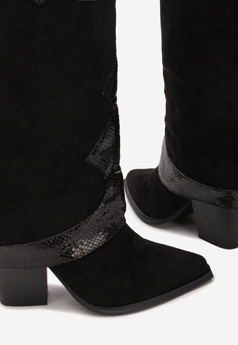 Cizme cowboy damă Nistora negre