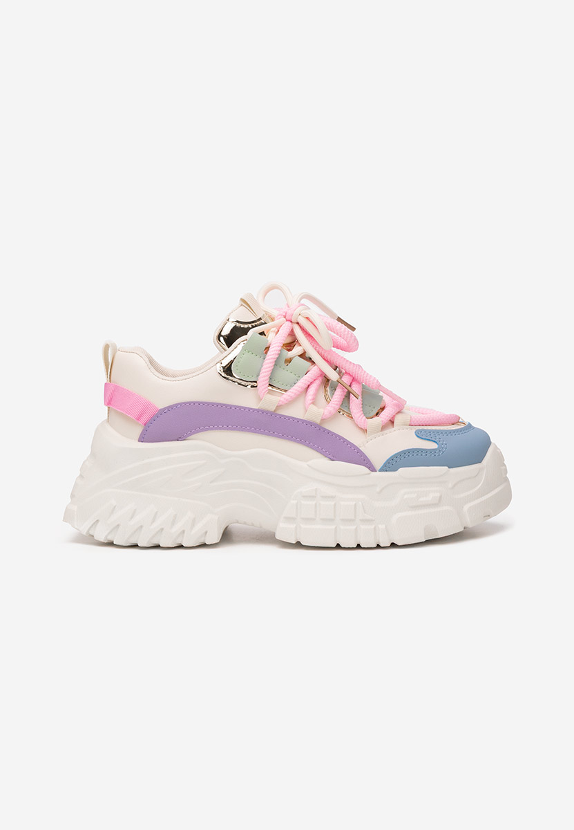Sneakers cu platforma Elvora multicolori