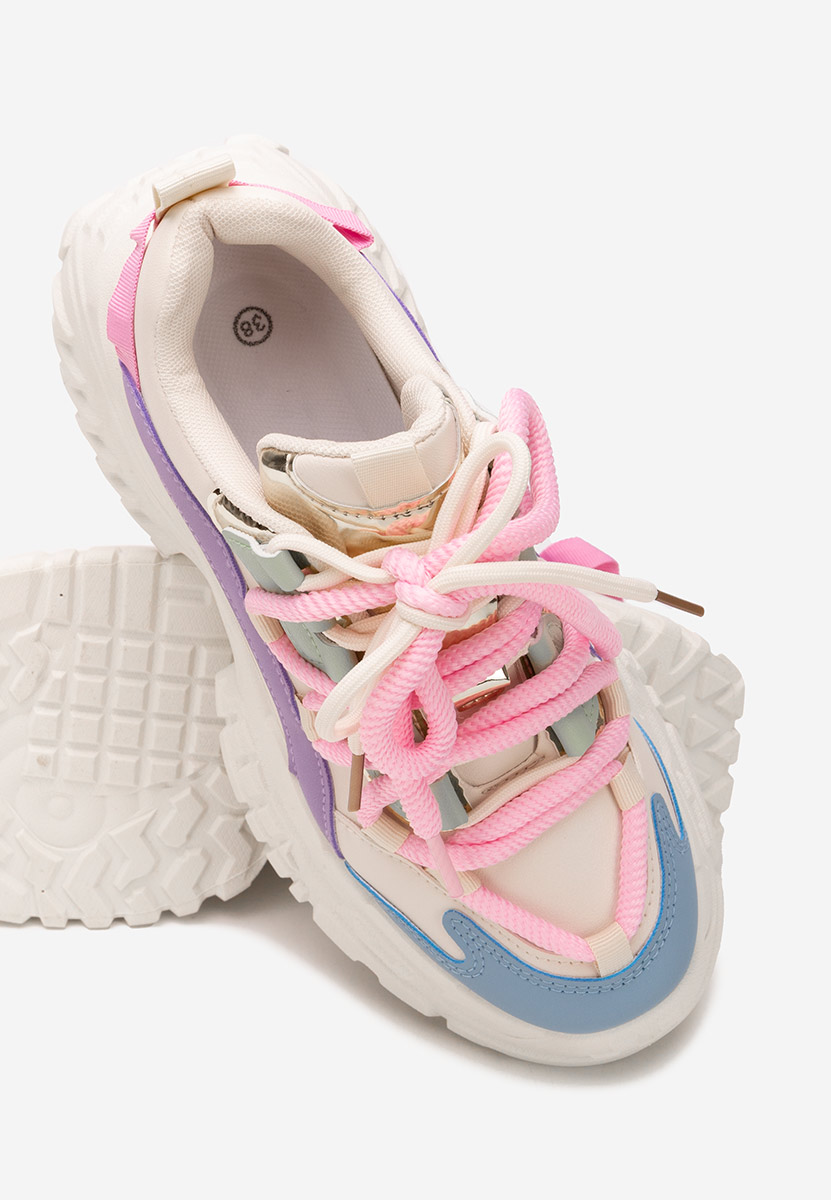 Sneakers cu platforma Elvora multicolori