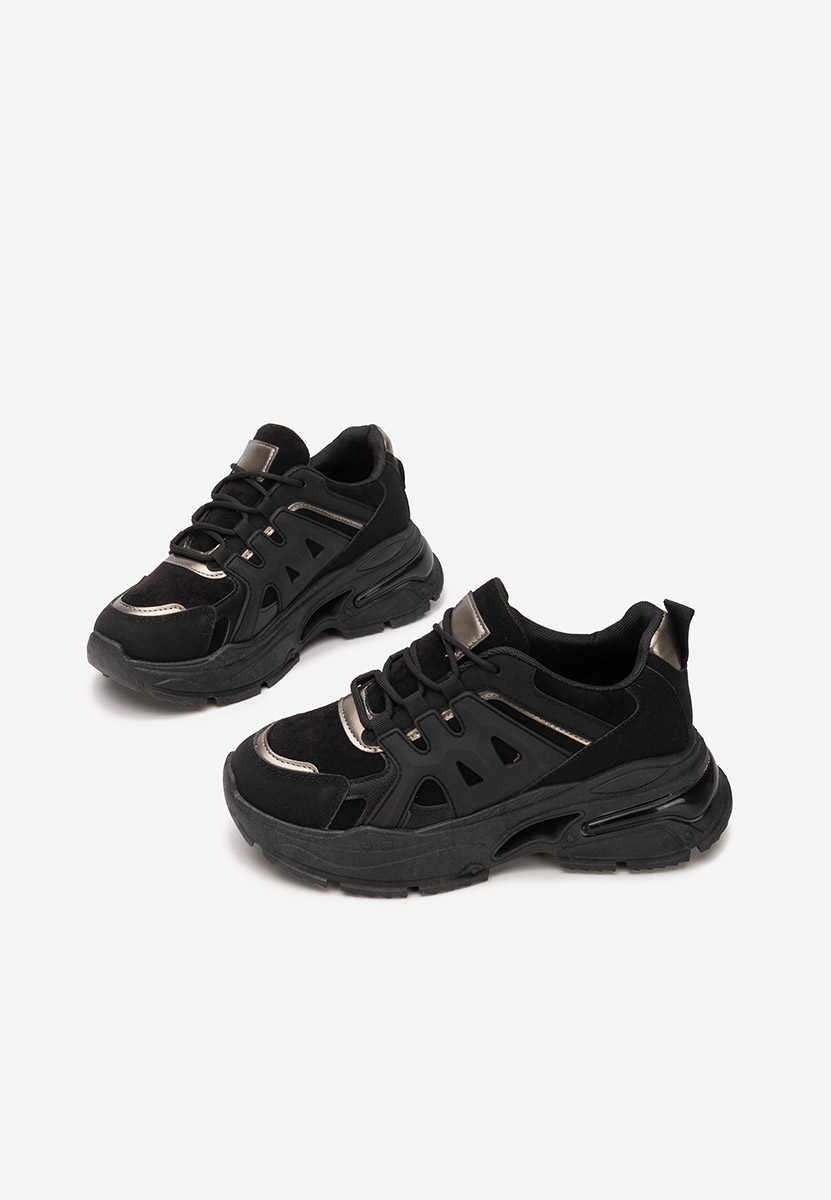 Sneakers cu platforma Alverisa negri