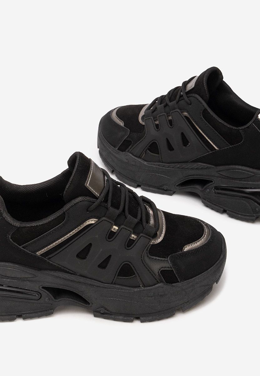 Sneakers cu platforma Alverisa negri