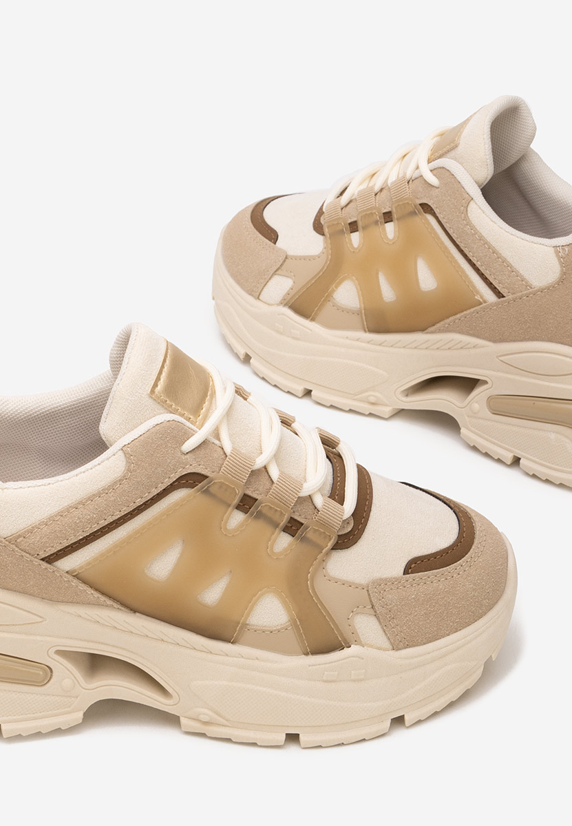 Sneakers cu platforma Alverisa kaki