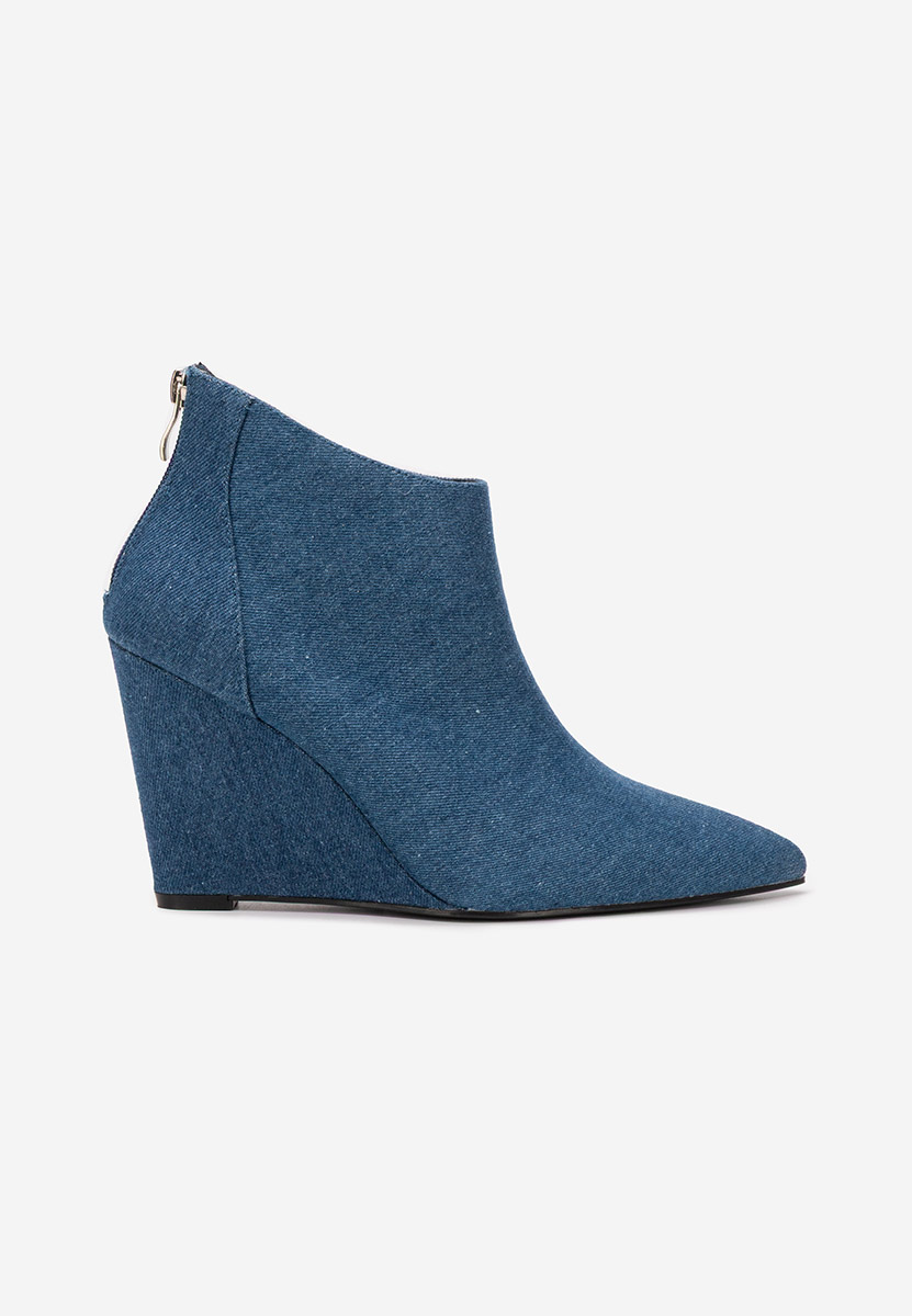 Botine cu platforma Shenna V4 denim