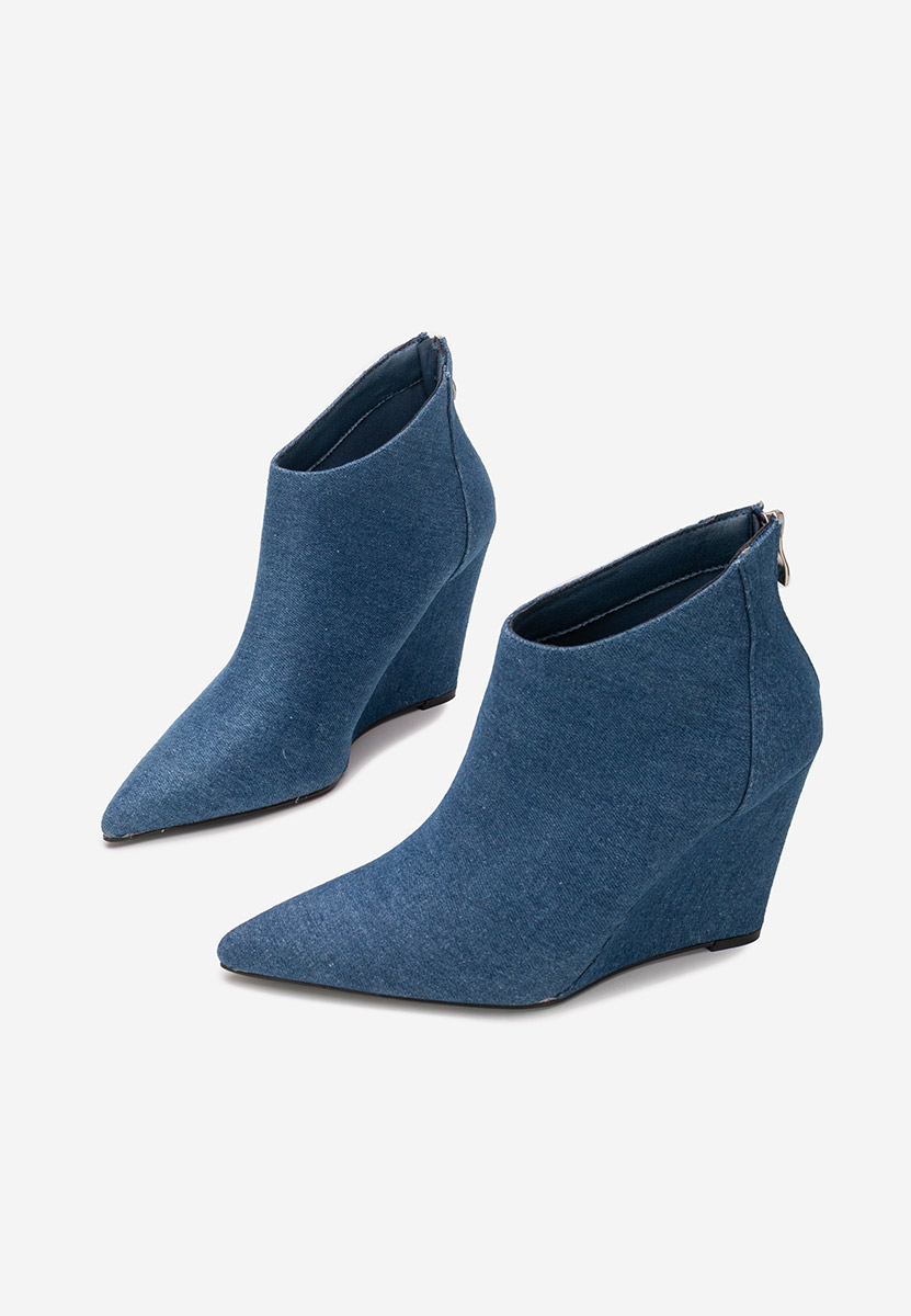 Botine cu platforma Shenna V4 denim