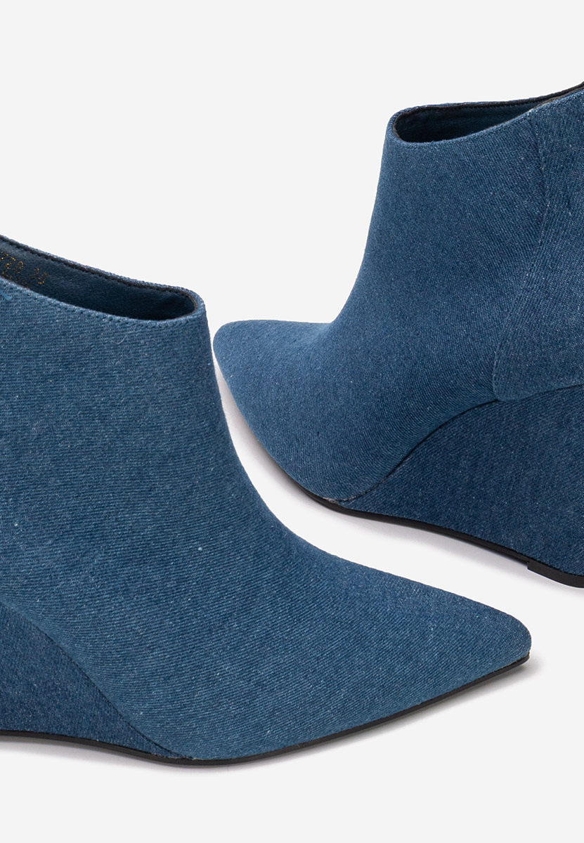Botine cu platforma Shenna V4 denim