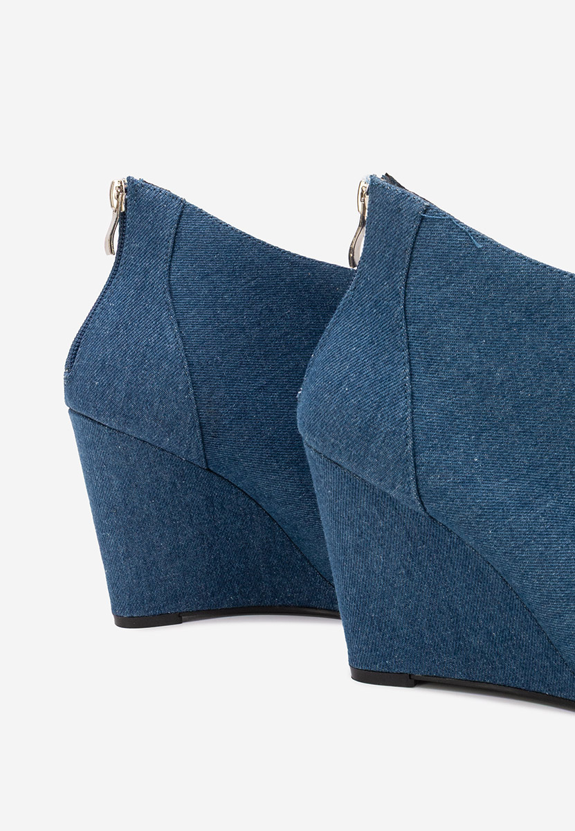 Botine cu platforma Shenna V4 denim