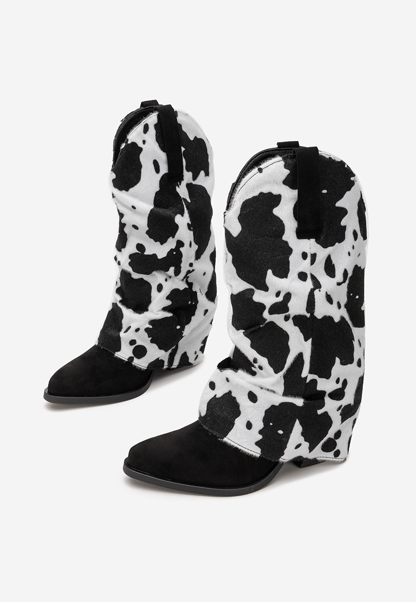 Cizme cowboy dama Stolia animal print