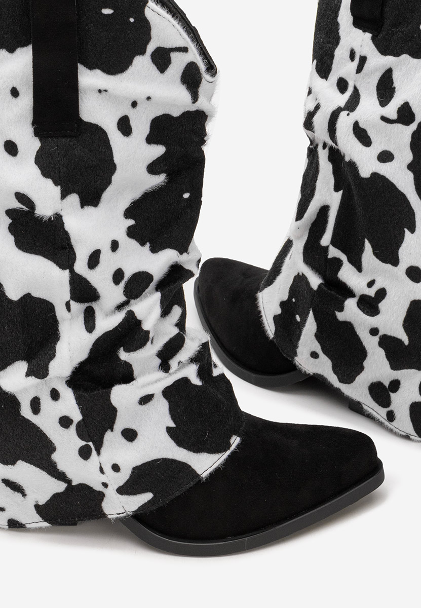 Cizme cowboy dama Stolia animal print