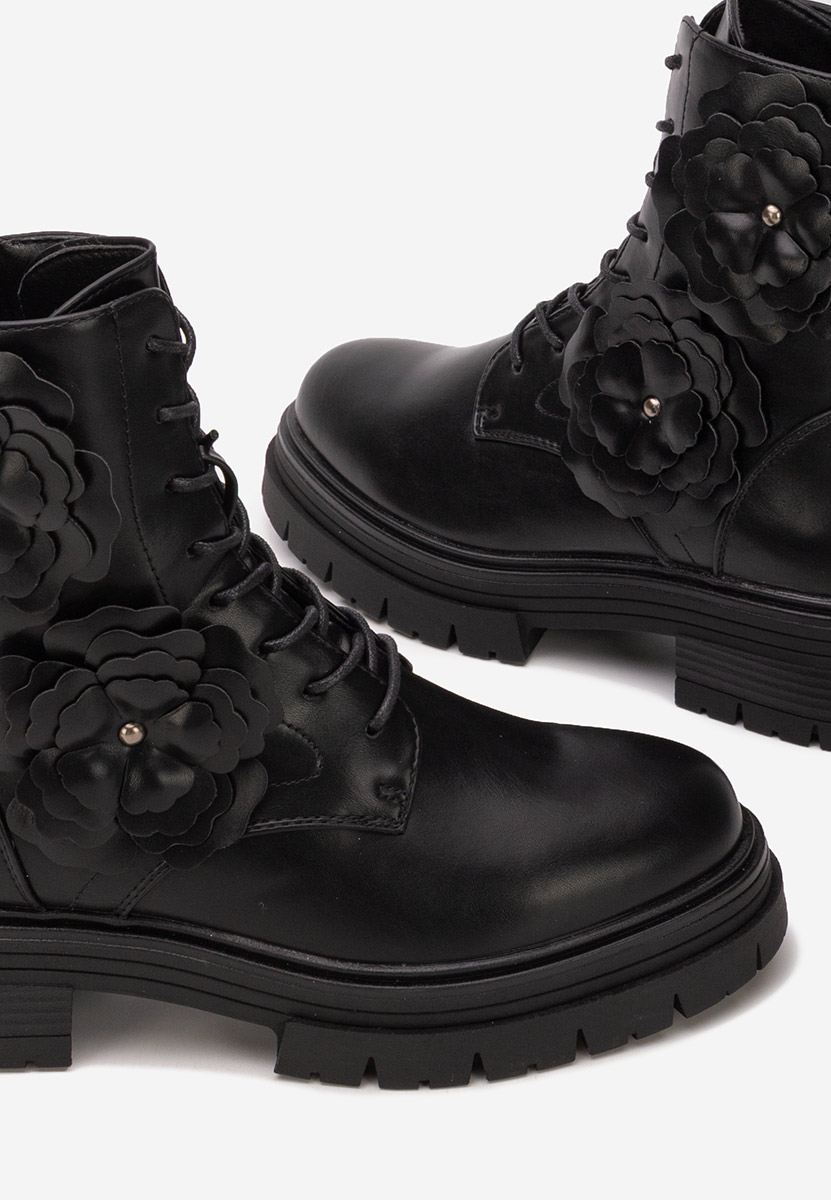 Ghete cu talpa groasa Penda negre