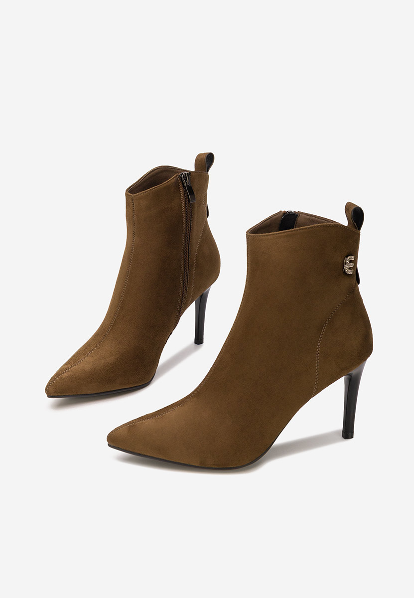 Botine stiletto Vanessia maro