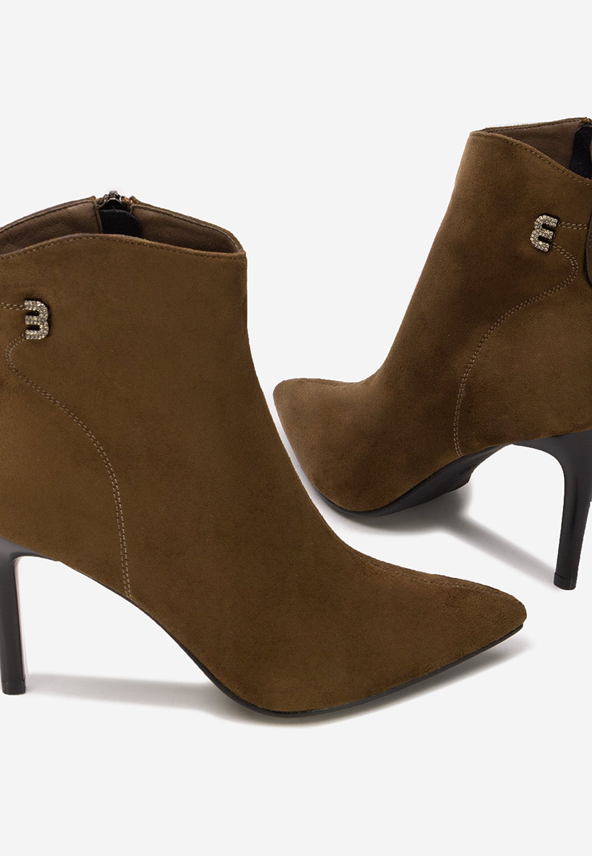 Botine stiletto Vanessia maro