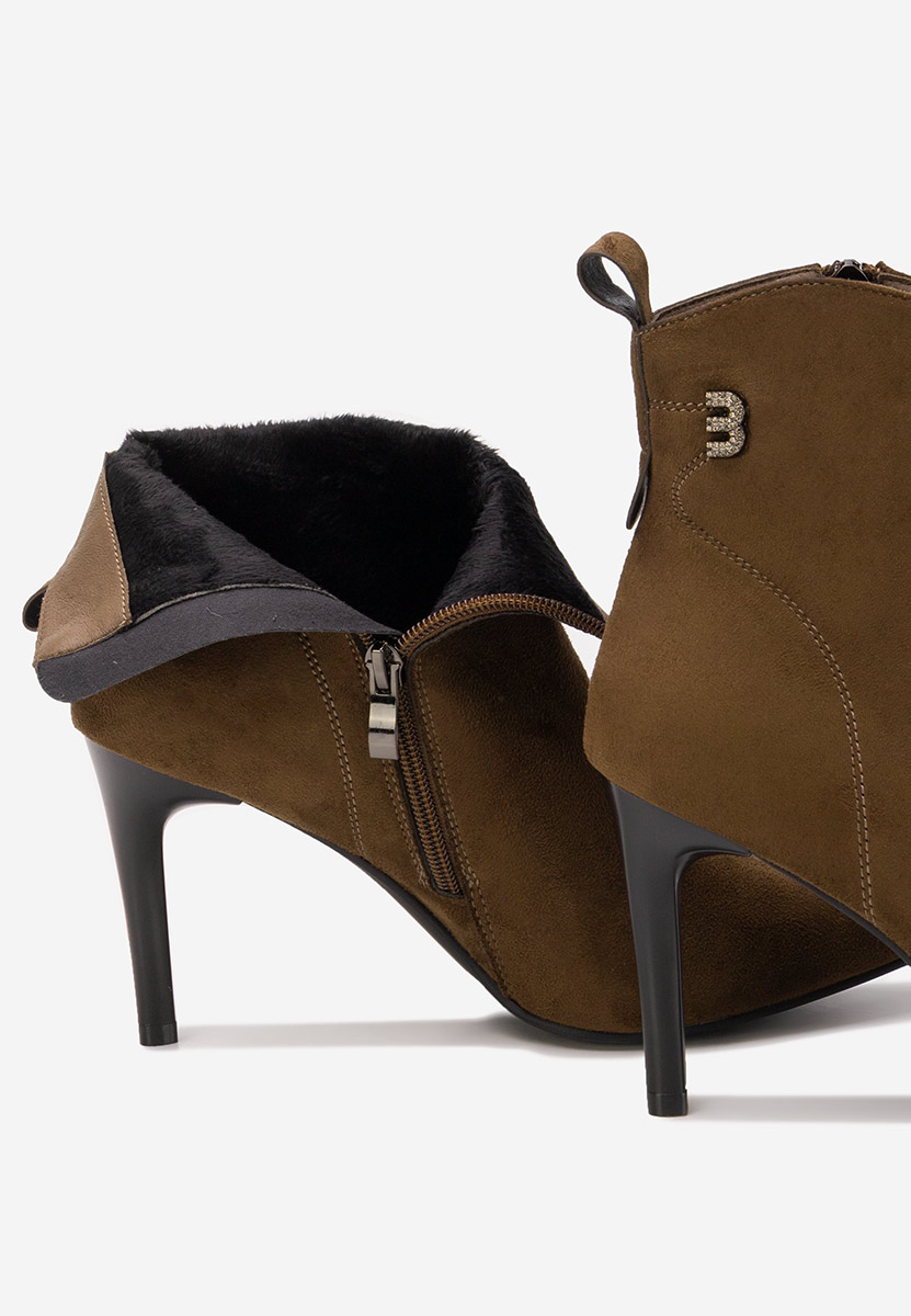 Botine stiletto Vanessia maro