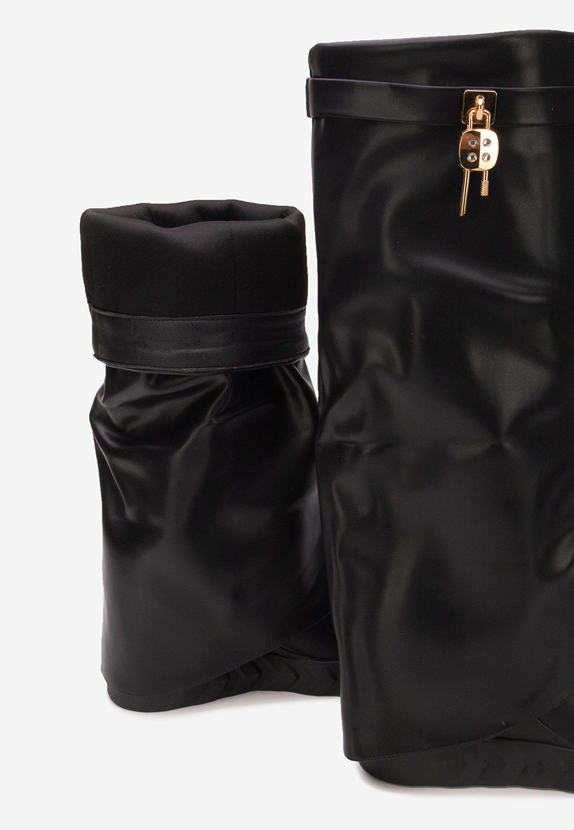 Cizme cu platforma ascunsa negre Ipira