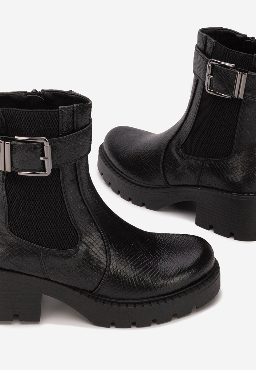 Ghete cu toc Corviana snake