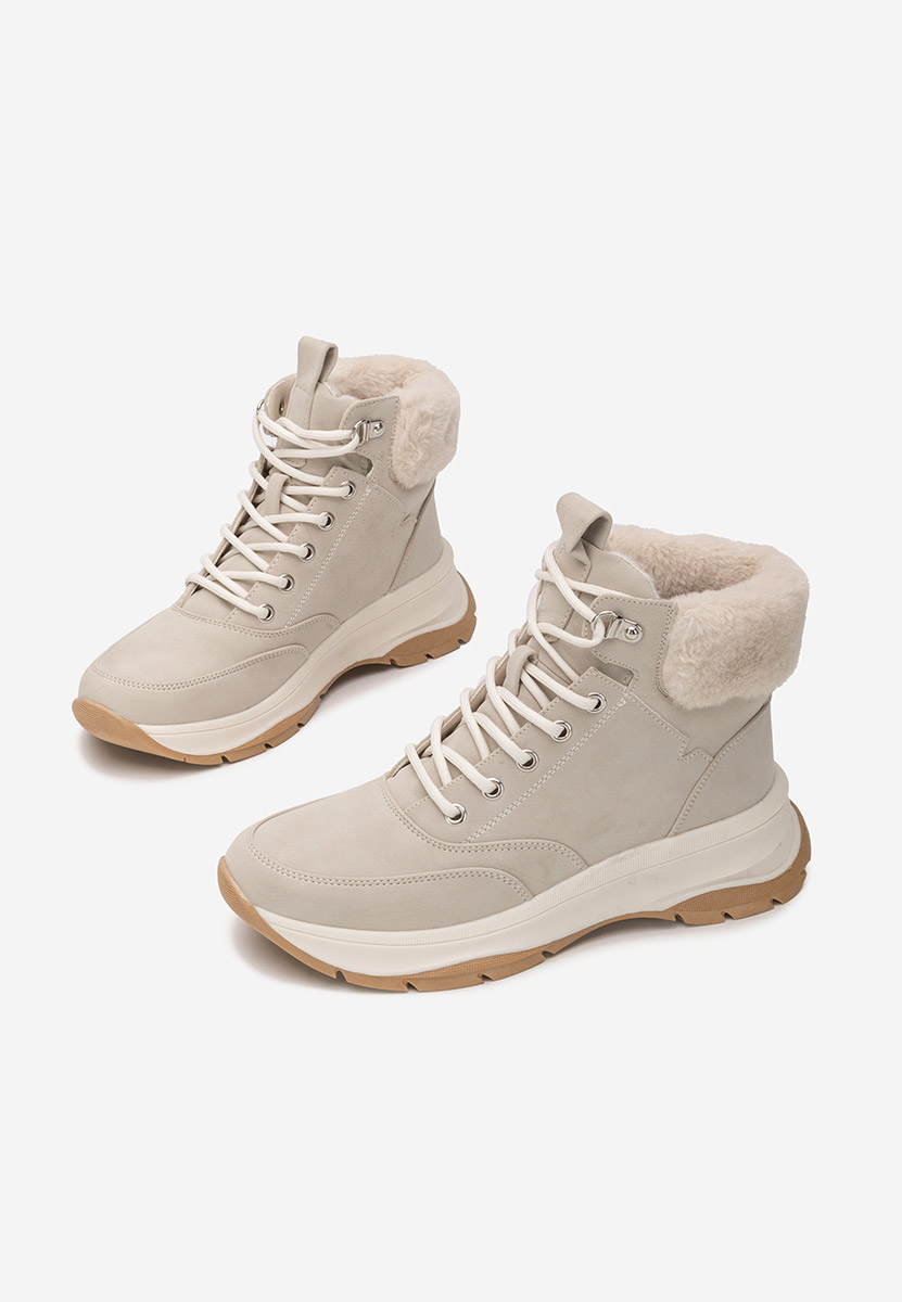 Sneakers dama imblaniti Francia bej