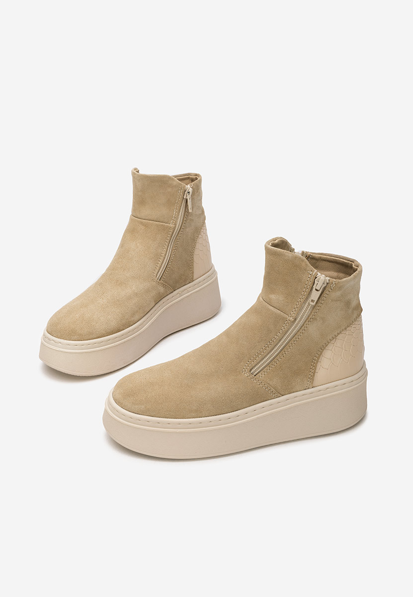 Ghete dama piele Andiora bej