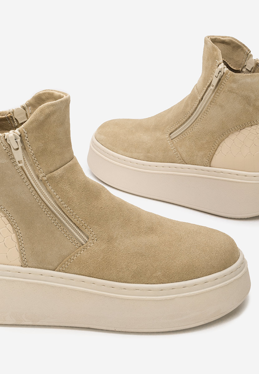 Ghete dama piele Andiora bej