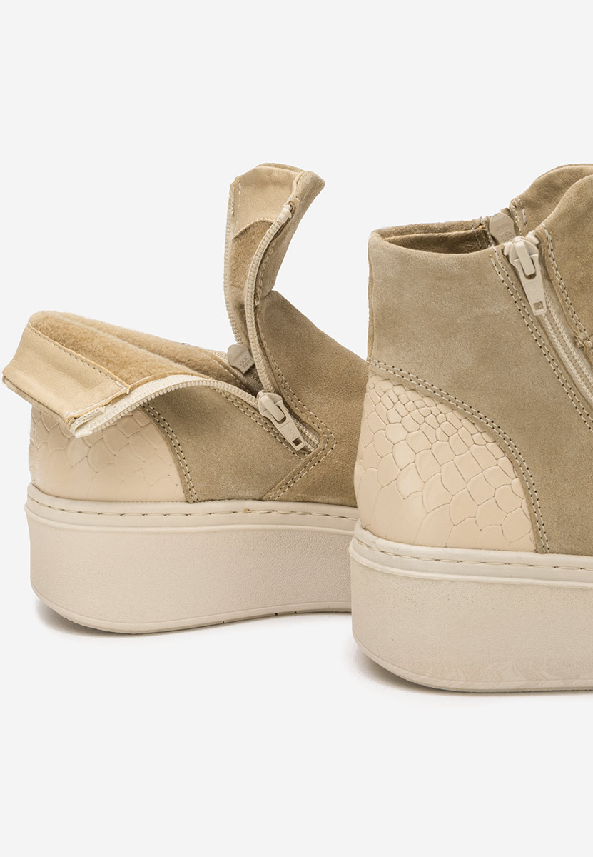 Ghete dama piele Andiora bej