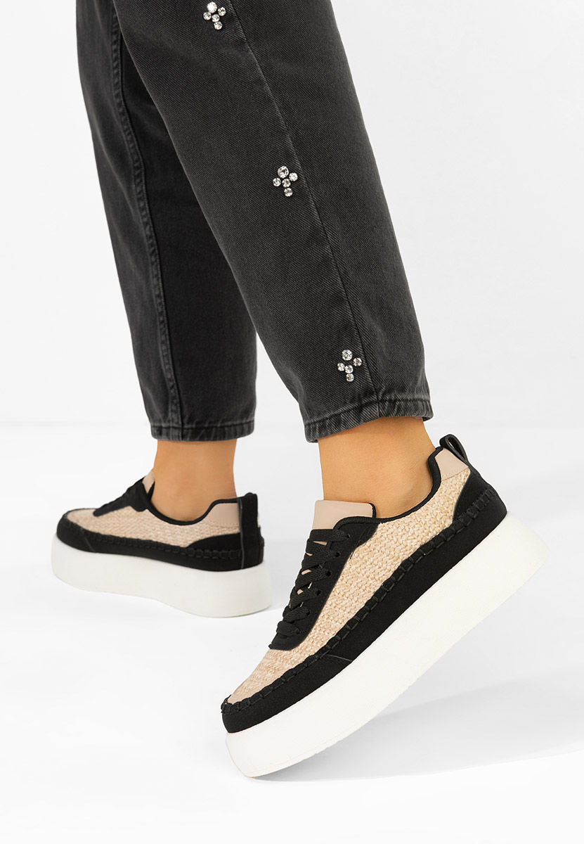 Sneakers cu platforma Cecila negri
