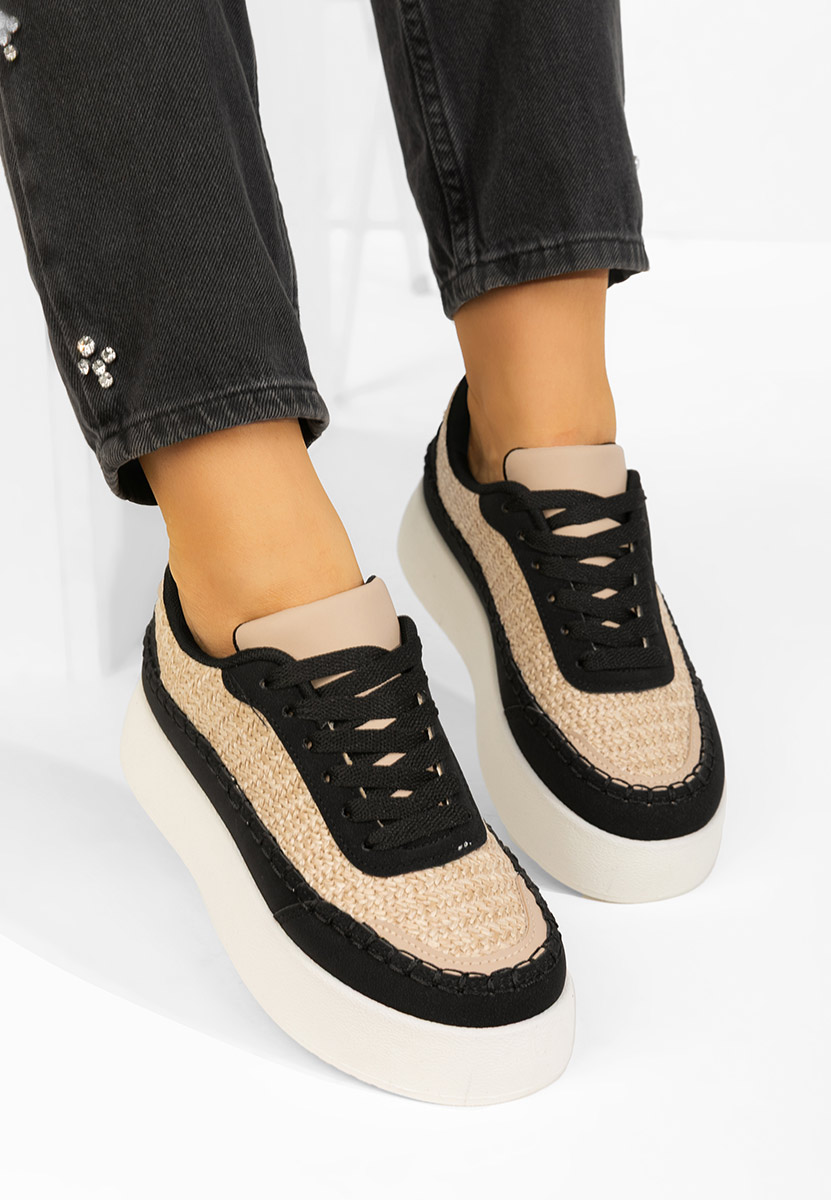 Sneakers cu platforma Cecila negri