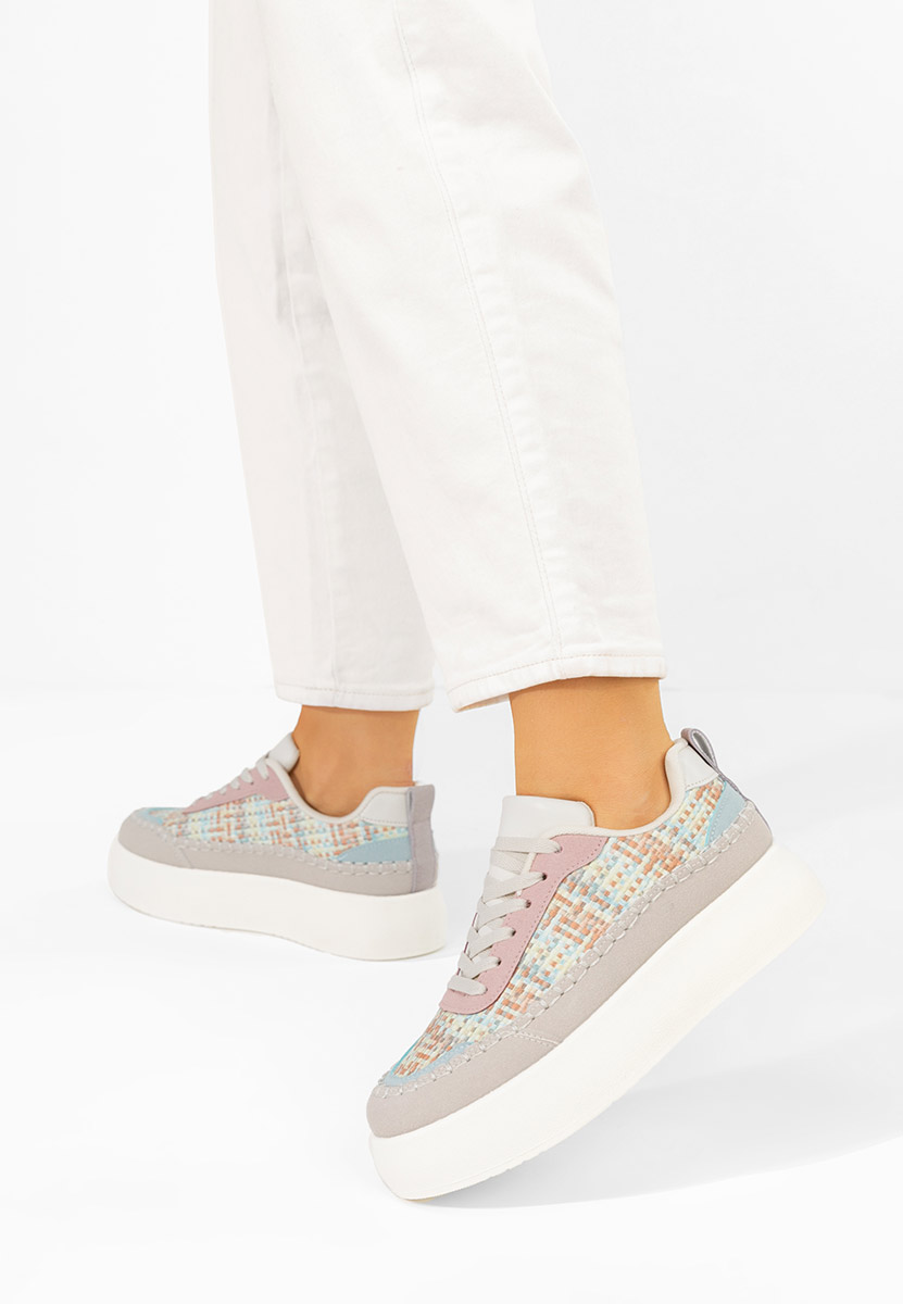 Sneakers cu platforma Cecila multicolori