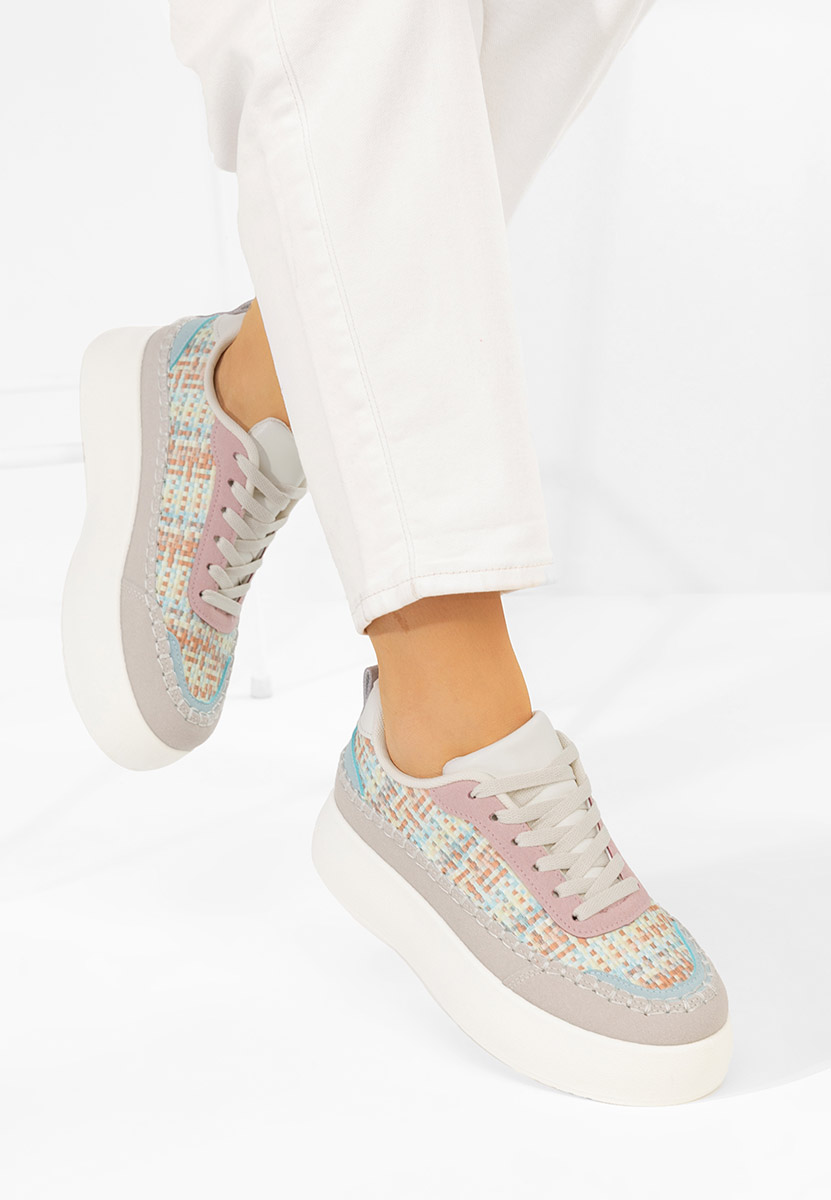 Sneakers cu platforma Cecila multicolori